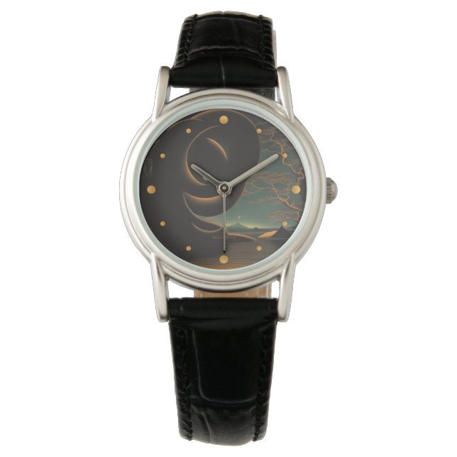 Abstracte Enso Watch Horloge (Voorkant)