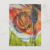 abstracte ernstige duizeligheid collage briefkaart (Voorkant)