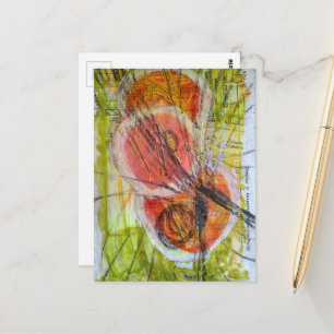 abstracte ernstige duizeligheid die vooruit beweeg briefkaart