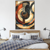 Abstracte essentie canvas afdruk (Insitu (Slaapkamer))