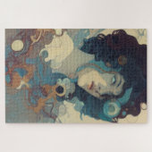 Abstracte essentie van Zen Jigzaag Puzzle Legpuzzel (Horizontaal)