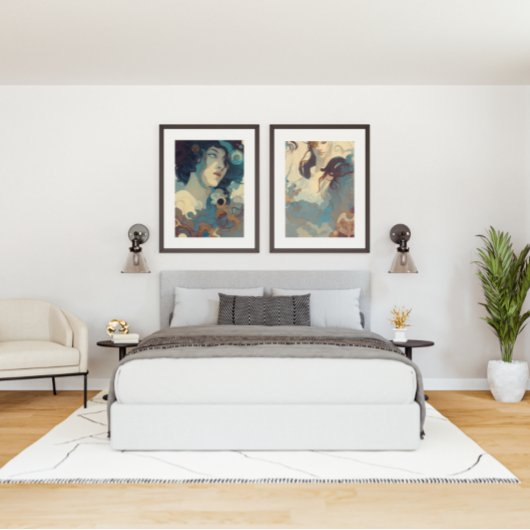Abstracte essentie van Zen Poster