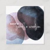 Abstracte Etheral Makeup Artist Vierkante Visitekaartje (Voorkant)