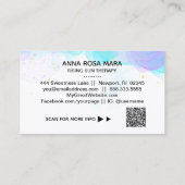 *~* Abstracte Etherale QR Logo AP46 Gold Glitter Visitekaartje (Achterkant)