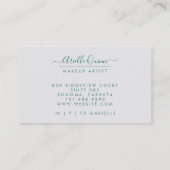 Abstracte Etherale Waterverf Makeup Artist Visitekaartje (Achterkant)