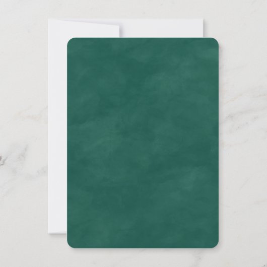 Abstracte ETHERISCHE Emerald Green Bachelorette Pa Kaart (Achterkant)