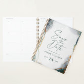 Abstracte ETHERISCHE Eucalyptus Groene Trouwplanne Planner (Display)