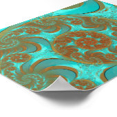 Abstracte etherische kunst poster (Hoek)