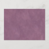 Abstracte etherische Lila Paarse bruiloft uitnodig Aankondigingskaart (Achterkant)