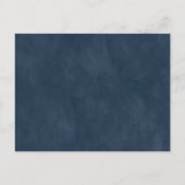 Abstracte etherische marine Burgundy Wedding Invit Aankondigingskaart (Achterkant)