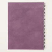 Abstracte etherische Mauve Lila Paarse huwelijkspl Planner (Achterkant)