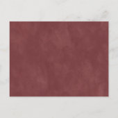 Abstracte etherische Terra Rosa huwelijksuitnodigi Aankondigingskaart (Achterkant)