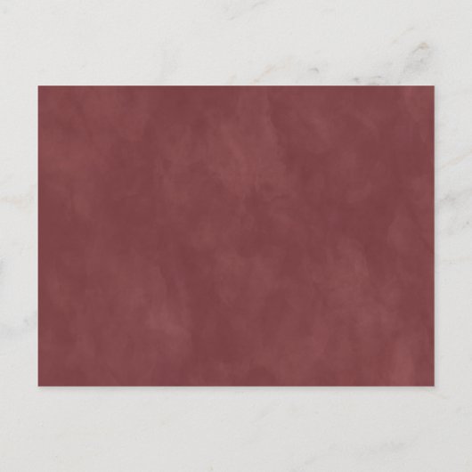 Abstracte etherische Terra Rosa huwelijksuitnodigi Aankondigingskaart (Achterkant)