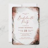 Abstracte etherische verbrande Oranje vrijgezellen Kaart (Voorkant)