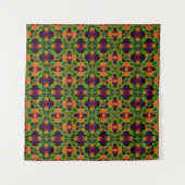 Abstracte ethno caleidoscopische ornamentale print wandkleed (Voorkant (horizontaal))