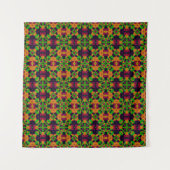 Abstracte ethno caleidoscopische ornamentale print wandkleed (Voorkant)