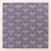 Abstracte etnische achtergrond 2 glazen onderzetter (Voorkant)