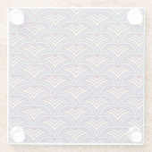 Abstracte etnische achtergrond 2 glazen onderzetter (Achterkant)