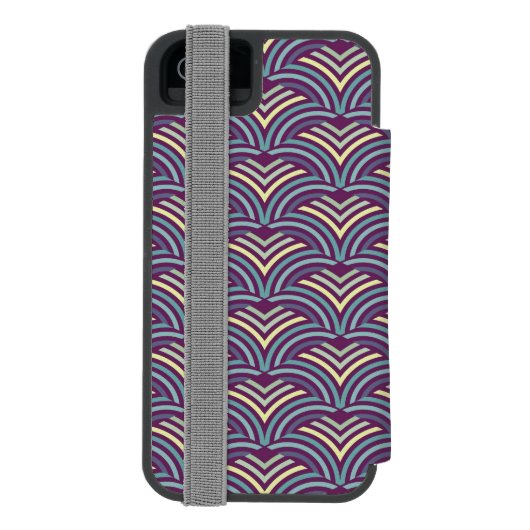 Abstracte etnische achtergrond 2 incipio iPhone portemonnee hoesje (Agenda Achterkant)