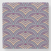 Abstracte etnische achtergrond 2 stenen onderzetter (Voorkant)