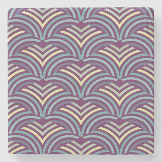 Abstracte etnische achtergrond 2 stenen onderzetter (Voorkant)