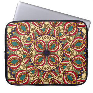 Abstracte etnische  achtergrond abstract,antiek; laptop sleeve