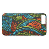 Abstracte etnische achtergrond Case-Mate iPhone case (Achterkant (Horizontaal))