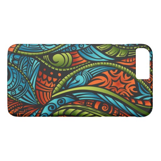 Abstracte etnische achtergrond Case-Mate iPhone case (Achterkant (Horizontaal))