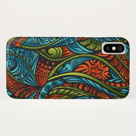 Abstracte etnische achtergrond Case-Mate iPhone case (Achterkant (horizontaal))