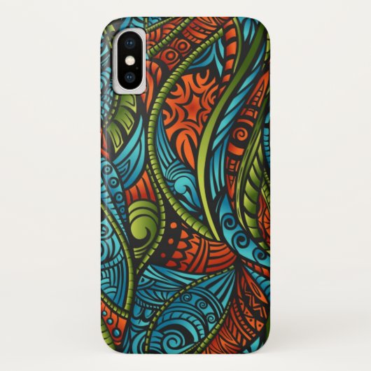 Abstracte etnische achtergrond Case-Mate iPhone case (Achterkant)
