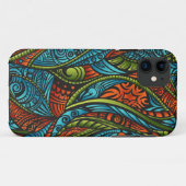 Abstracte etnische achtergrond Case-Mate iPhone case (Achterkant (horizontaal))