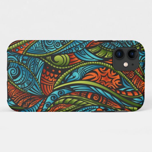 Abstracte etnische achtergrond Case-Mate iPhone case (Achterkant (horizontaal))