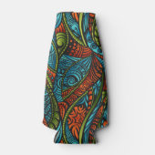 Abstracte etnische achtergrond flesjeskoeler (Voorkant)