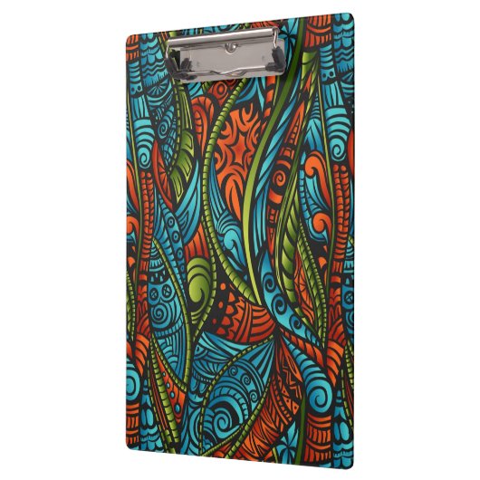 Abstracte etnische achtergrond klembord (Links)