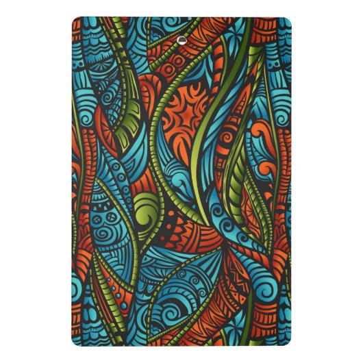 Abstracte etnische achtergrond mini klembord (Achterkant)