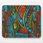 Abstracte etnische achtergrond muismat (Voorkant)