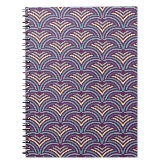 Abstracte etnische achtergrond notitieboek (Voorkant)