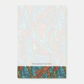 Abstracte etnische achtergrond post-it® notes (Voorkant)