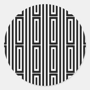 Abstracte etnische achtergrond ronde sticker