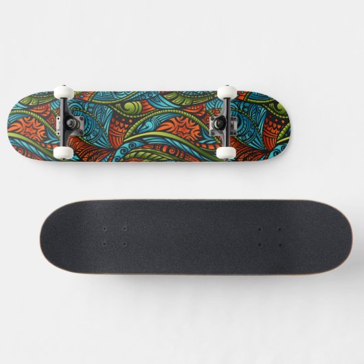 Abstracte etnische achtergrond skateboard (Horizontaal)