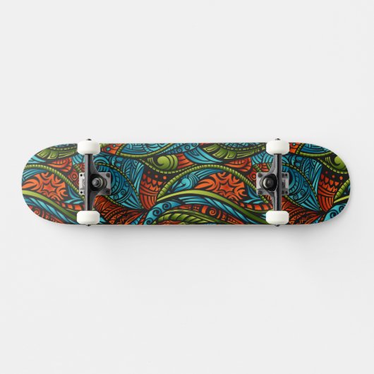 Abstracte etnische achtergrond skateboard (Horizontaal)