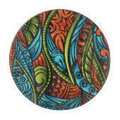 Abstracte etnische achtergrond snijplank (Voorkant)