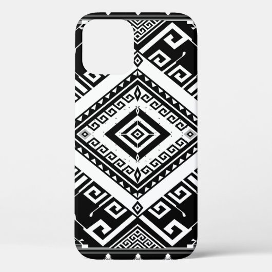 Abstracte etnische geometrische achtergrond met he Case-Mate iPhone case (Achterkant)