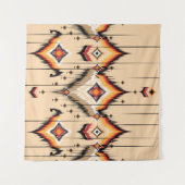 Abstracte etnische geometrische vormgeving, illust wandkleed (Voorkant (horizontaal))