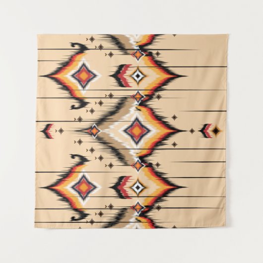 Abstracte etnische geometrische vormgeving, illust wandkleed (Voorkant (horizontaal))