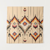 Abstracte etnische geometrische vormgeving, illust wandkleed (Voorkant)