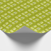 Abstracte etnische matrix - Kiwi Green Cadeaupapier (Hoek)