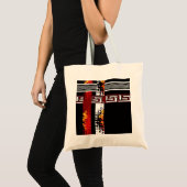 Abstracte , etnische tote bag (Voorkant (product))