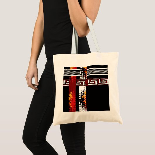 Abstracte , etnische tote bag (Voorkant (product))