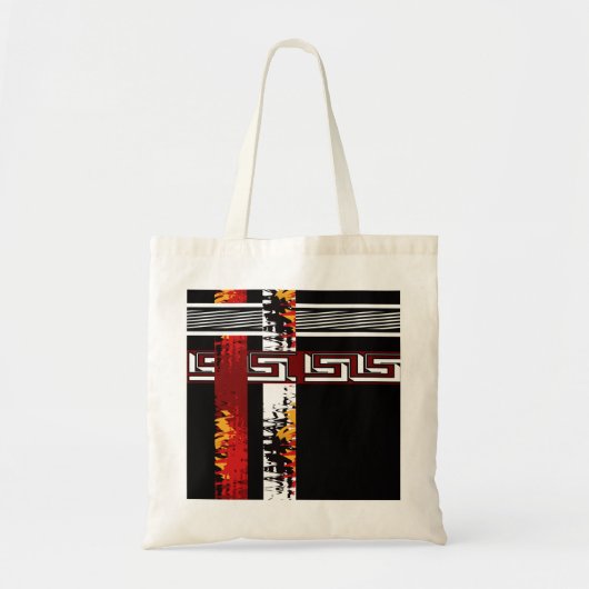 Abstracte , etnische tote bag (Voorkant)